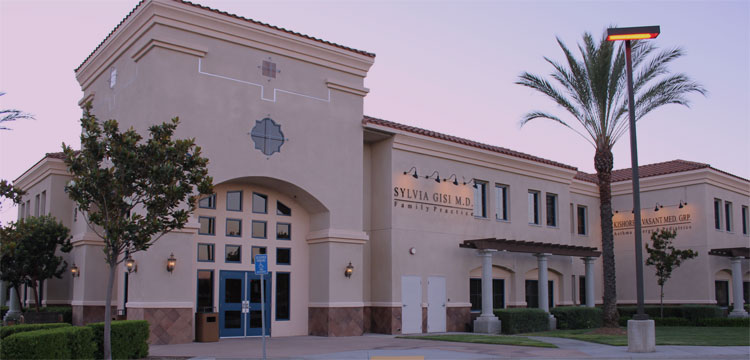 The medical building on Rancho Pueblo Road, Temecula, where Dr. Sylvia Gisi's family practice is located